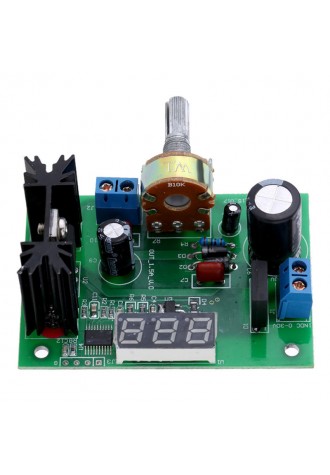 LM317 Adjustable Voltage Regulator Step-down Power Supply Module LED Meter