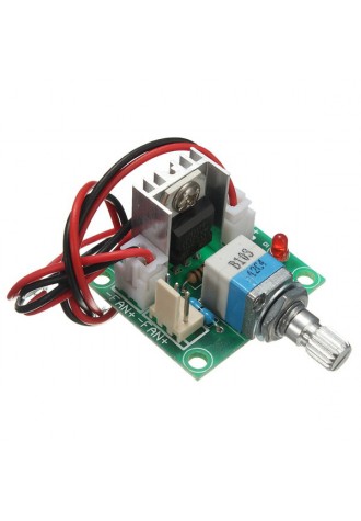 LM317 Voltage Regulator Board Fan Speed Control With Switch