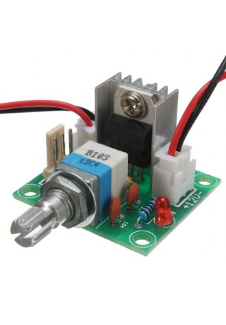 LM317 Voltage Regulator Board Fan Speed Control With Switch