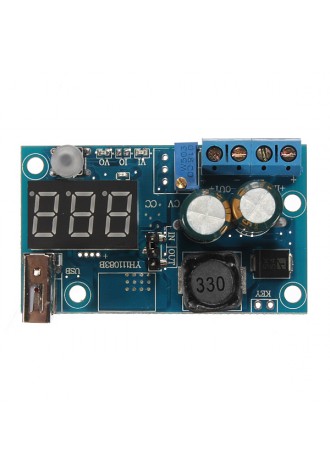 5Pcs DC-DC LM2596 USB LED Voltmeter Adjustable Step Down Module