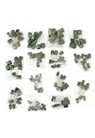 700pcs 14 Value 10% 630V Polyester Fixed Capacitor Assorted Kit 2J102J-2J683J 50pcs Each Value