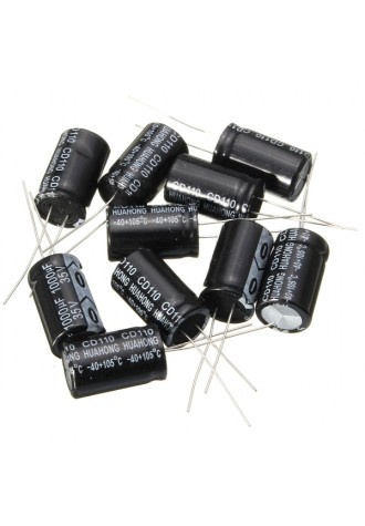 50pcs 35V 1000uF Electrolytic Capacitor Low ESR 13 x 20mm