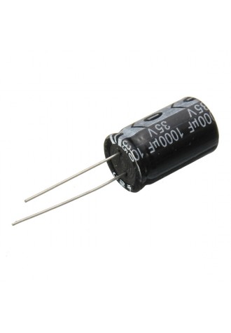 50pcs 35V 1000uF Electrolytic Capacitor Low ESR 13 x 20mm