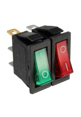 Large Rectangle Rocker Switch LED Lighted Car Dash Boat 3-Pin SPST 12V