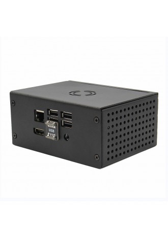 Metal Case + Power Control Switch + Cooling Fan For X820 SSD/HDD Storage Board