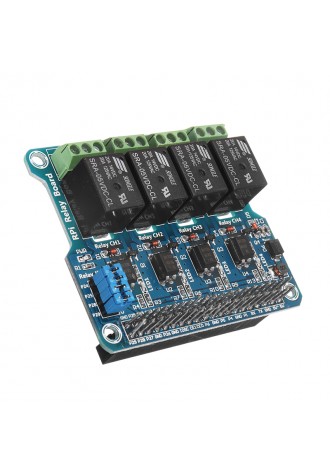 4 Channel 5A 250V AC/30V DC Compatible 40Pin Relay Board