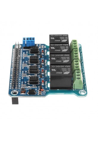 4 Channel 5A 250V AC/30V DC Compatible 40Pin Relay Board