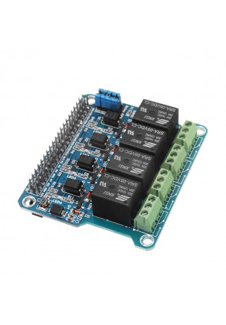 4 Channel 5A 250V AC/30V DC Compatible 40Pin Relay Board