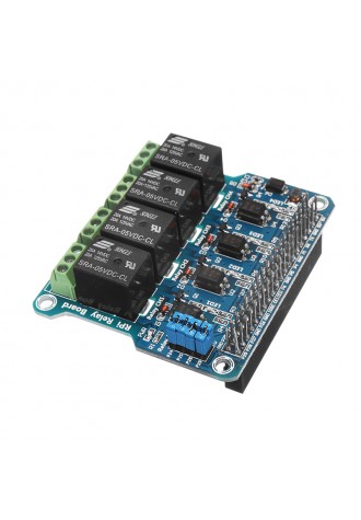 4 Channel 5A 250V AC/30V DC Compatible 40Pin Relay Board