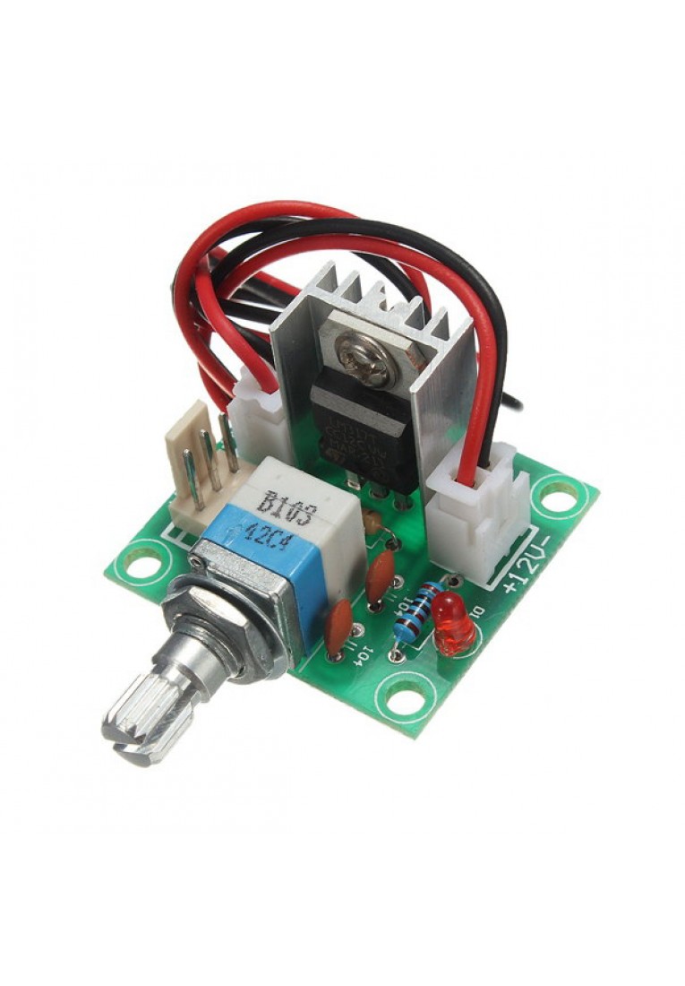 LM317 Voltage Regulator Board Fan Speed Control With Switch