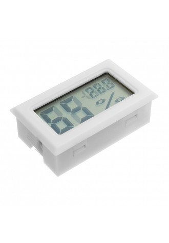 3Pcs Mini LCD Digital Thermometer Hygrometer Fridge Freezer Temperature Humidity Meter White Egg Inc