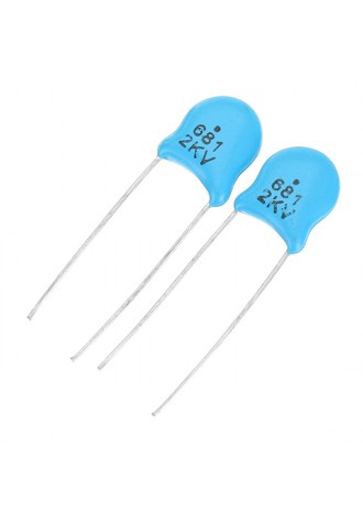 1000pcs 10 Values 102K-681K 2KV High Voltage Ceramic Capacitors Kit Assortment Set Component Pack 10pcs Each Value