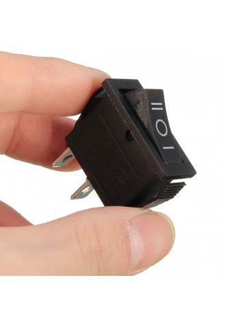 KCD3-3PD Rectangle Rocker Switch 3P3T  125C off-on II-0-I Sign Black