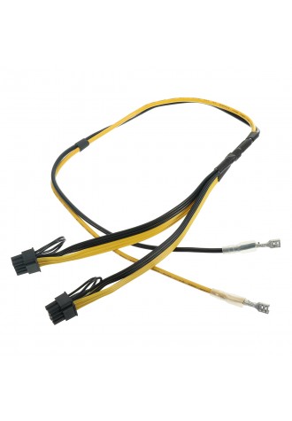 Dual PCIe 8pin Power Cord 6+2pin DIY Splitter Power Cable