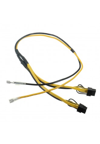 Dual PCIe 8pin Power Cord 6+2pin DIY Splitter Power Cable