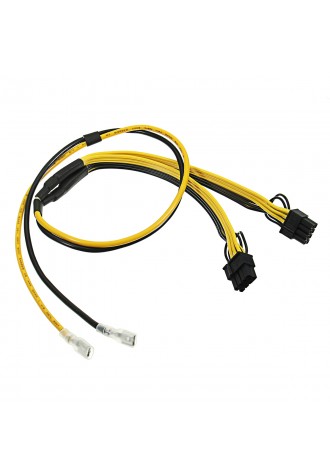 Dual PCIe 8pin Power Cord 6+2pin DIY Splitter Power Cable