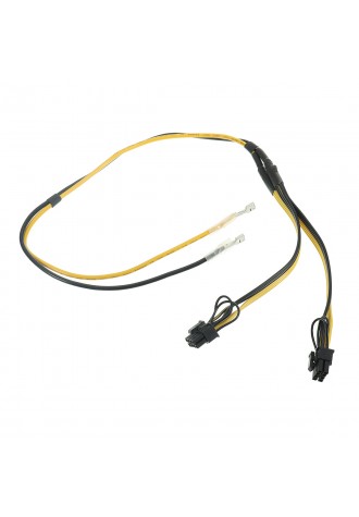 Dual PCIe 8pin Power Cord 6+2pin DIY Splitter Power Cable