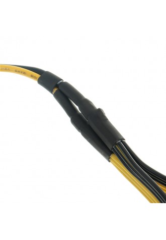 Dual PCIe 8pin Power Cord 6+2pin DIY Splitter Power Cable