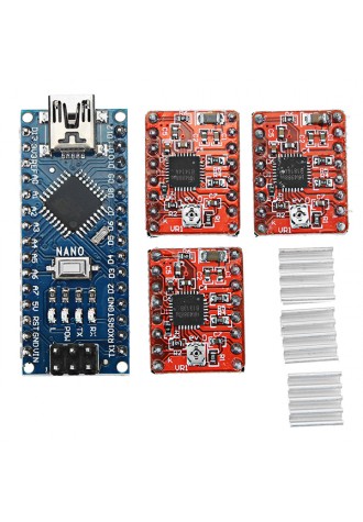 CNC Shield V4+ With Nano 3.0 A4988 3 Axis Stepper Driver Board